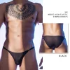 Men's Low Waist Thin Belt Sexy Lace High Elastic Briefs