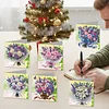 12Pcs Bouquet DIY Diamond Painting Greeting Card Kit for Adults Holiday Gifts