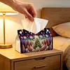 Large Size DIY Starry Christmas Forest Diamond Painting Tissue Box