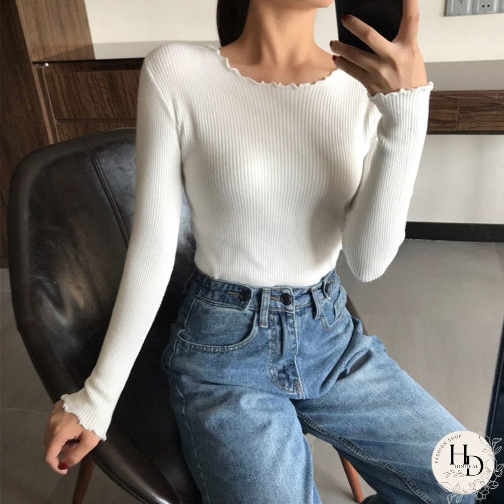 O Neck Ruched Women Sweater High Elastic Solid Fall Winter Fashion Sweater Women Slim Sexy Knitted Pullovers Pull Femme
