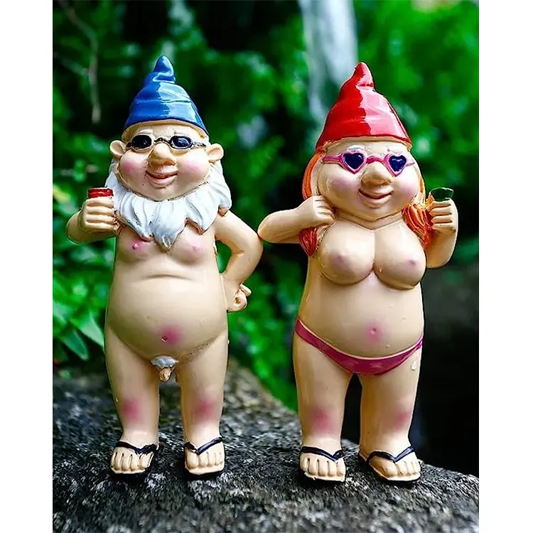 ✨Hot Sale 45% Off-Naughty Garden Gnome Funny Statue