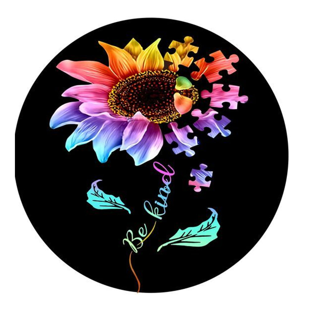 Color Sunflower 30*30CM(Canvas) Full Round Drill Diamond Painting gbfke