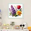 Lilac And Tulip-Partial 11CT Stamped Cross Stitch Bead Embroidery 36*36cm/14.17*14.17in tapestrymarket
