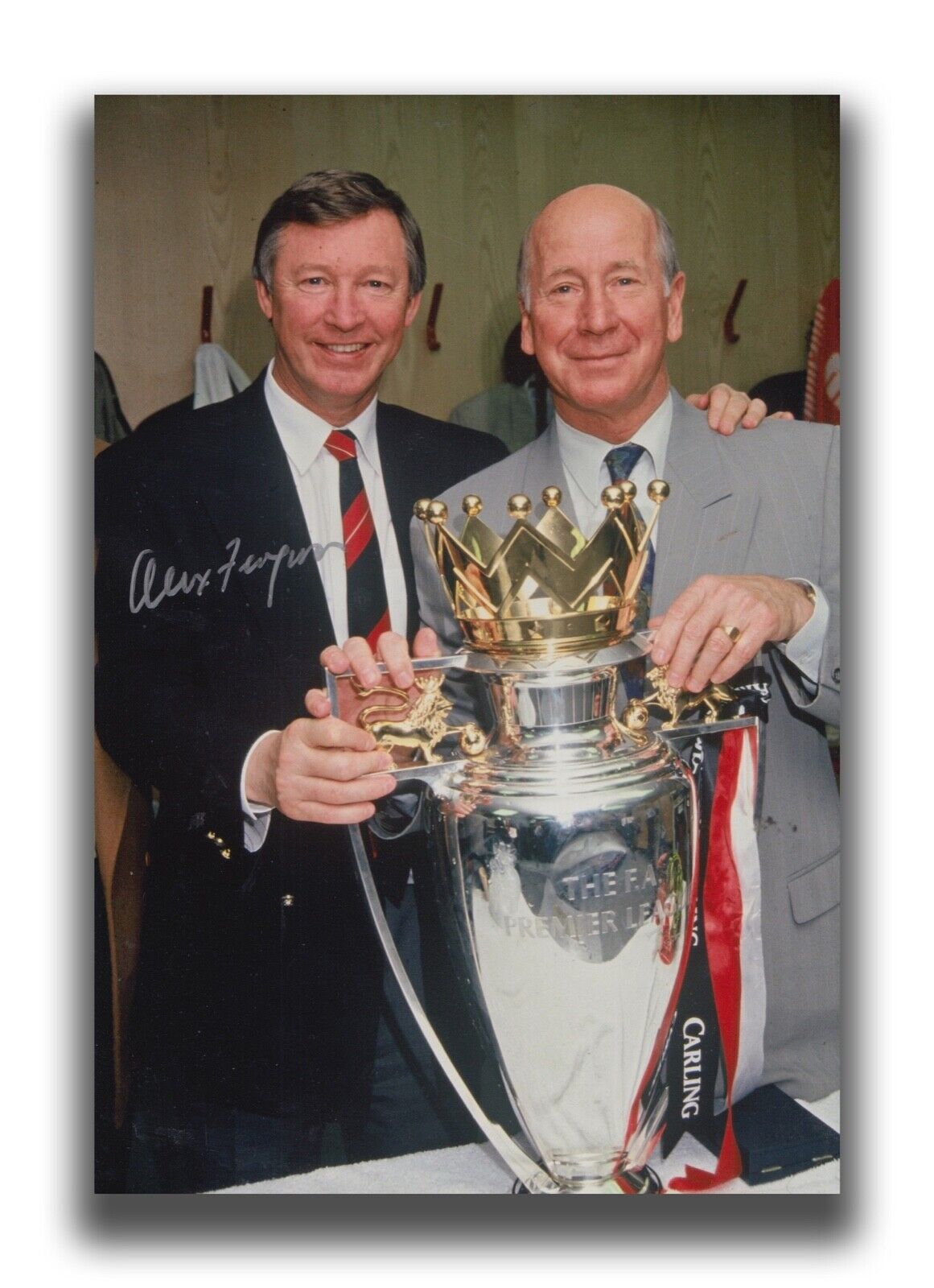 SIR ALEX FERGUSON HAND SIGNED 12X8 Photo Poster painting - FOOTBALL AUTOGRAPH - MANCHESTER UTD.