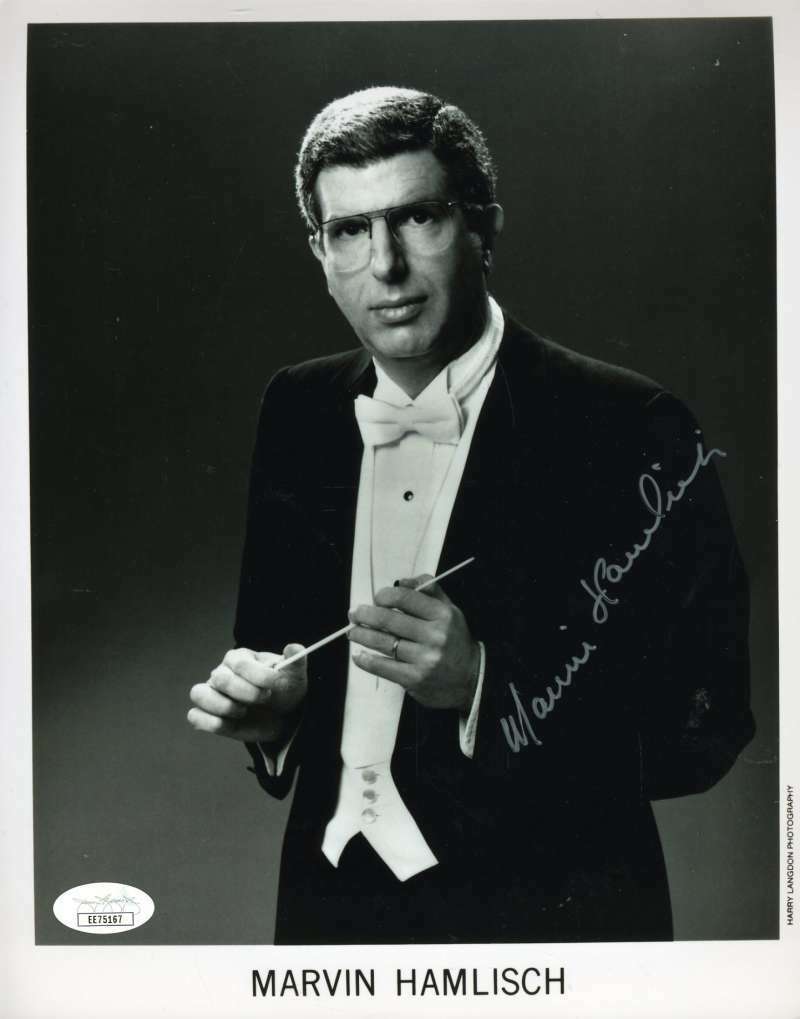 Marvin Hamlisch Jsa Coa Hand Signed 8x10 Photo Poster painting Autograph