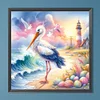 Diamond Painting -DIY Round Drill Egret(40x40cm)