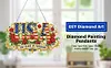 Independence Day DIY Diamond Painting Acrylic Special Shape Pendant Hanging Kit