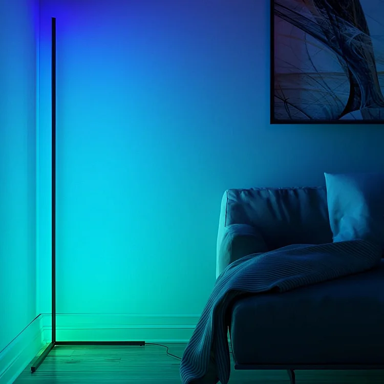 Minimalist Strip LED RGB Dimming with Remote Modern Floor Lamp Standing Lamp