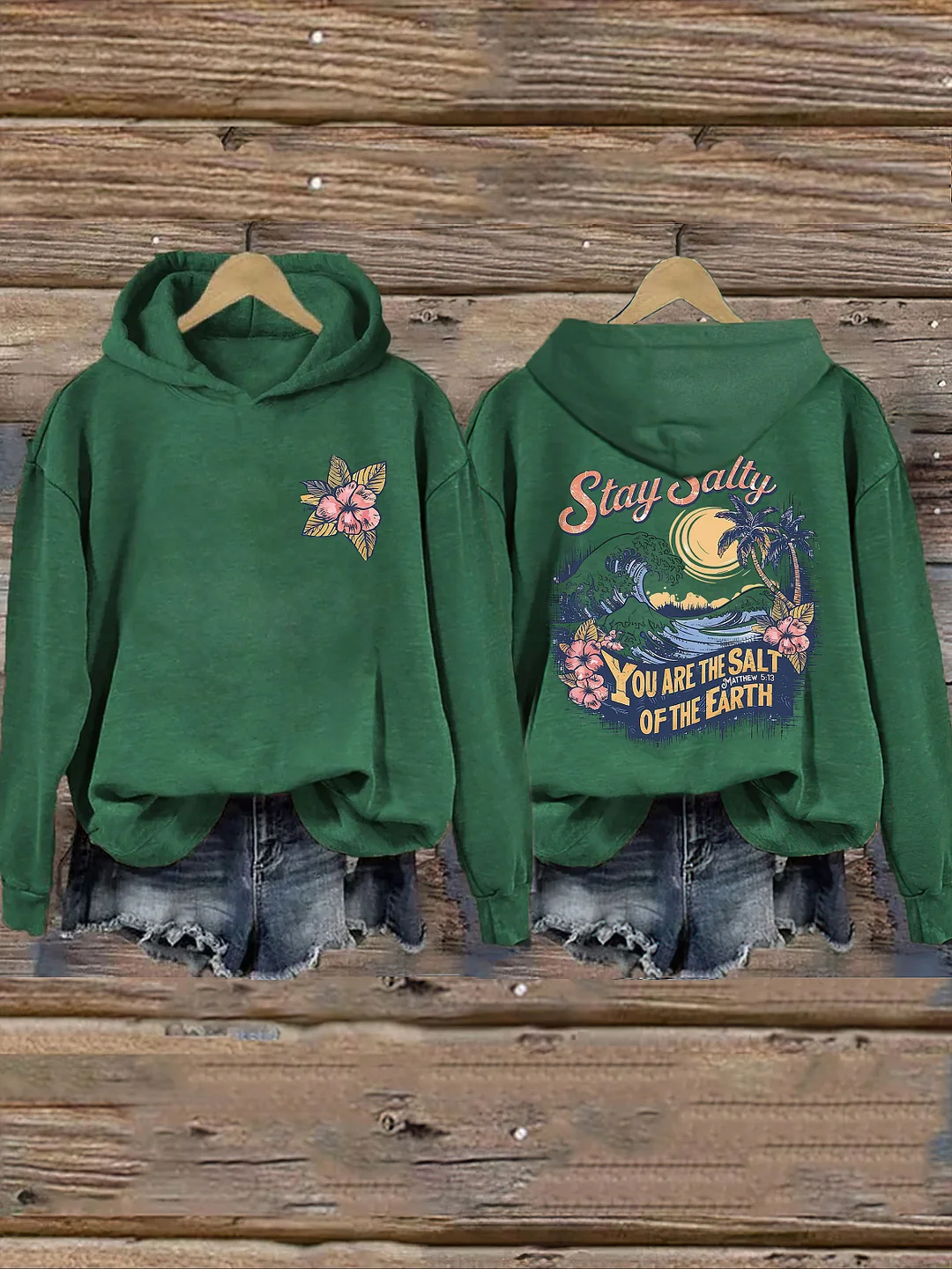 Salty Retro Christian Hoodie