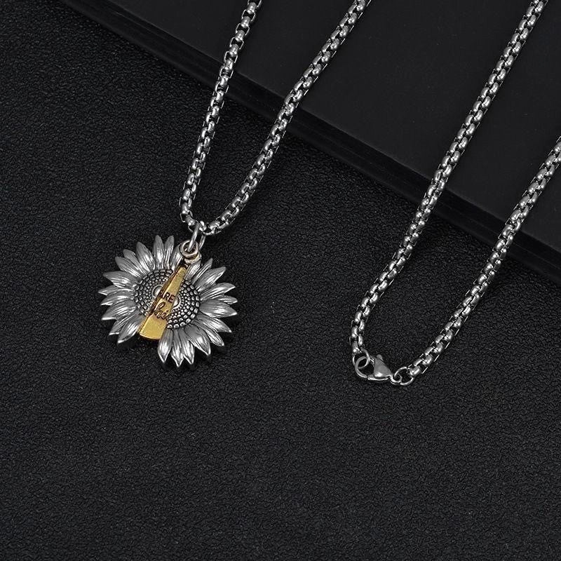 Hip-Hop Vintage Style Animal Letter Alloy Titanium Steel Plating Men’s Pendant Necklace Men Pendant Necklaces