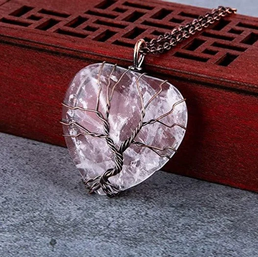 "TREE OF LIFE" HEART NECKLACE