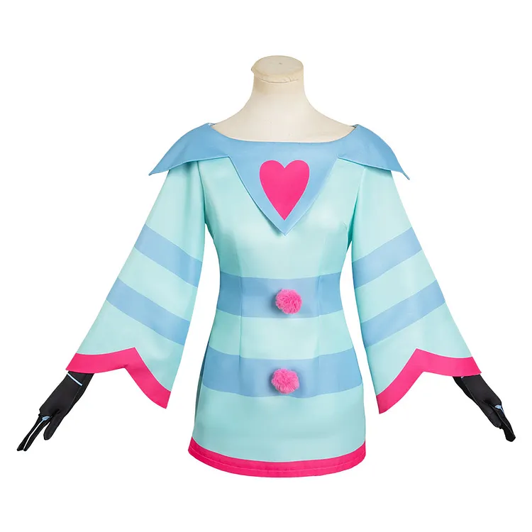 Helluva Boss (2024) Fizzarolli Sleepwear Blue Dress Simple Hazbin Hotel Cosplay Costume