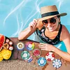 8pcs DIY Swim Rings Diamond Painting Acrylic Coasters