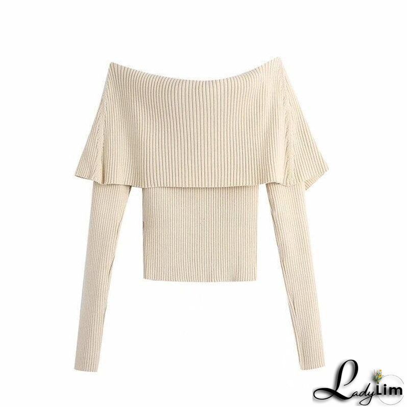 Sabina Off Shoulder Knitted Sweater