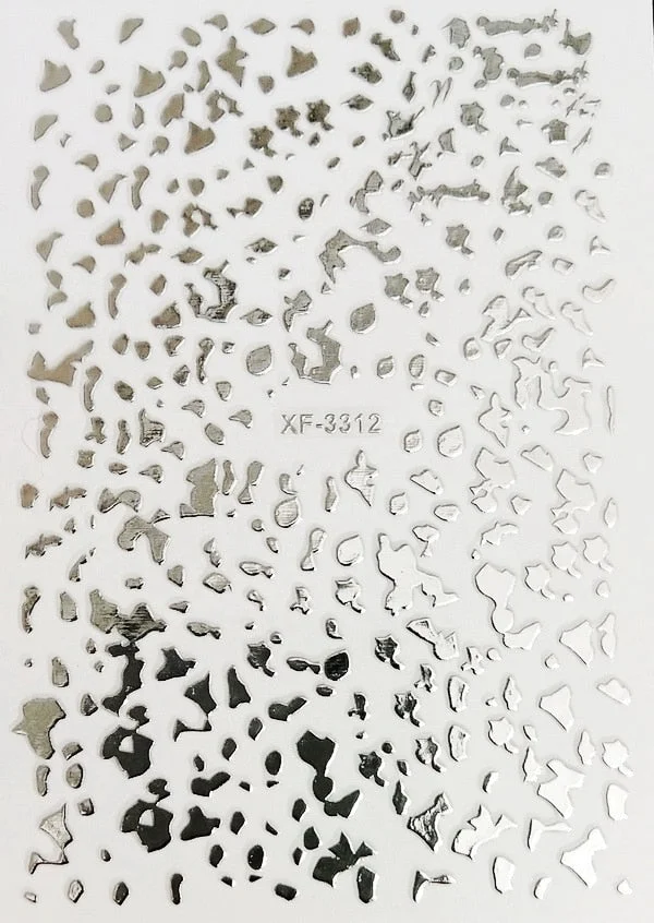 3D New Fashion Old English Font Manicure Design Black Nail Art Stickers Manicure Decal Stickers for Nails Decal Decoration-Nail Inspo