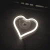 Car LED Neon Light interior Decoration DIY Modification Heart-Shaped Luminous Atmosphere Light USB\Cigarette Lighter Plug Neon Light Window Light