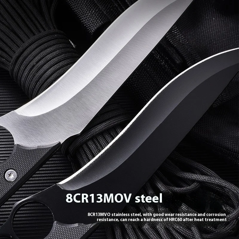 Portable wilderness survival camping knife