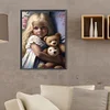 5D DIY Full Square Drill Diamond Painting Cute Pet and Girls Kit Decor 30x40cm