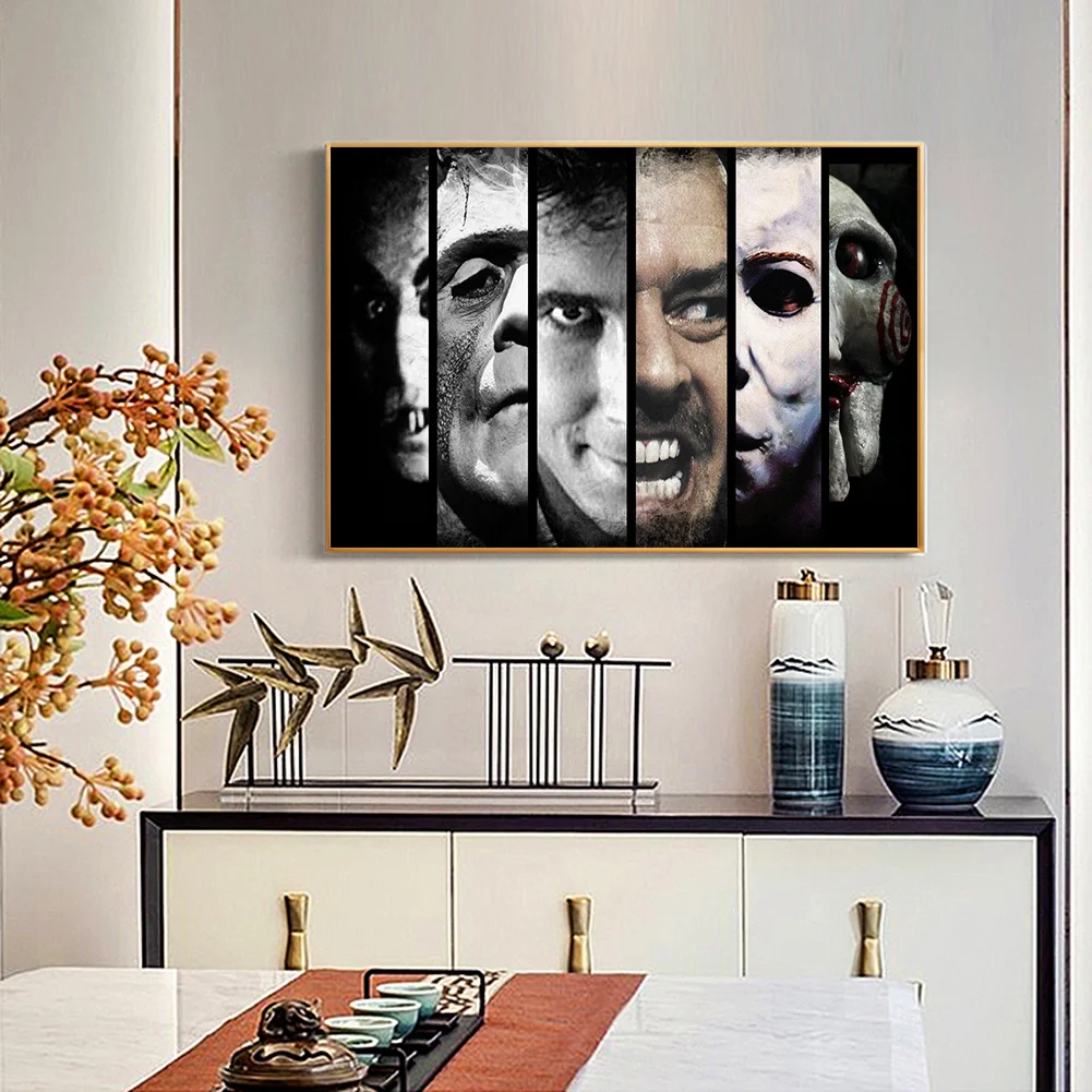 5D Kit Rhinestone Horror Movies Full Round Drill Diamond Painting (sz1061)