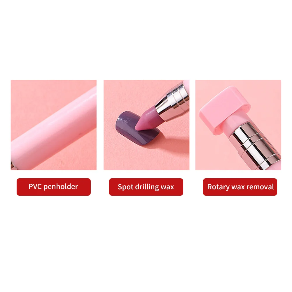 DIY Diamond Painting Drill Pen with Wax Acrylic Twister for Nail Art Rhinestones