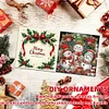 (US Only)6PCS DIY Xmas Diamond Art Greeting Cards Congratulations Cards & Gifts (Snowman)