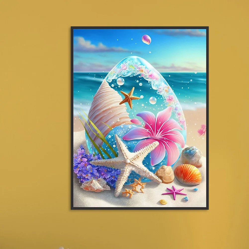 Partial AB Diamond Painting - Full Round Drill - Beach(Canvas|35*45cm)