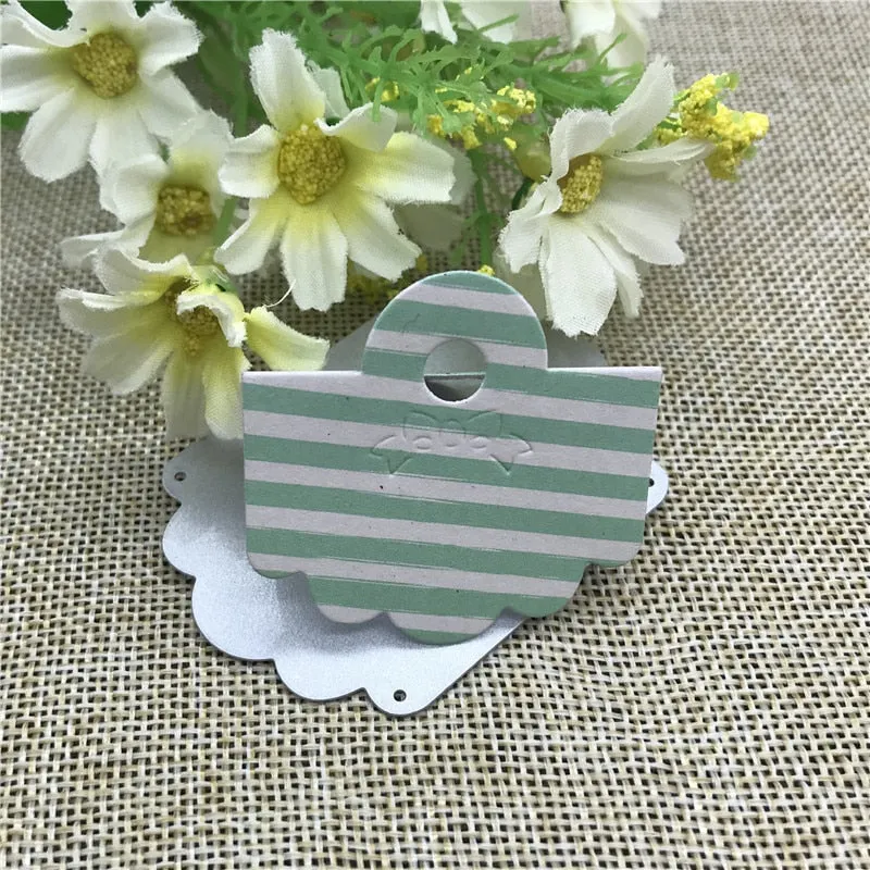 Card box pack bag topper head handle Metal Cutting Dies Craft Stamps die Cut Embossing Card Make Stencil Frame Art Cutte