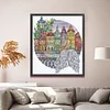 City Angel-14CT Stamped Cross Stitch 36*41cm/14.17*16.14in
