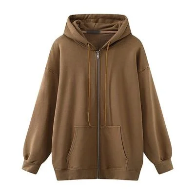 PUWD Oversize Women Thick Warm Hooded Jackets 2020 Winter Fashion Ladies Soft Cotton Long Coats Vintage Girls Chic Minimalism