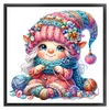 Gnome Knitting A Sweater-11CT Stamped Cross Stitch 45*45cm/17.72*17.72in