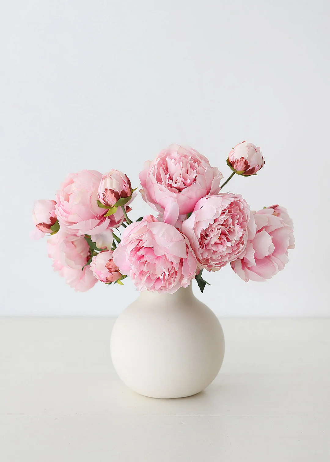 Pink Faux Flower Bundle of Peonies - 21.5"