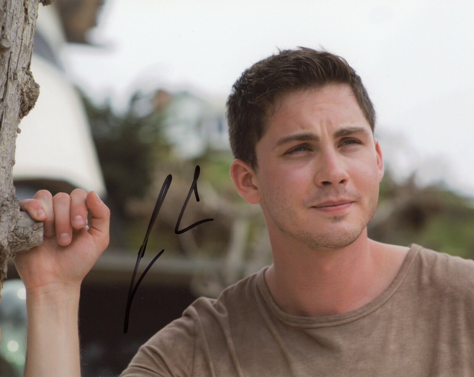 ~~ LOGAN LERMAN Authentic Hand-Signed FURY - NORMAN