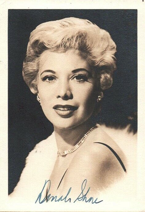 DINAH SHORE Signed Photo Poster paintinggraph - Film Actress - preprint