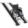 [US Local Warehouse] 8 Feet Retractable Wheelchair Ramp 94x7.4inch Handicap Ramp 661LBS Capacity Wheel Chair Ramps for Home Entry Steps Stairs Doorways