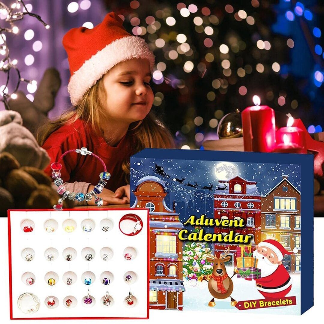 Charms DIY Bracelet Advent Christmas Countdown Calendar、、sdecorshop
