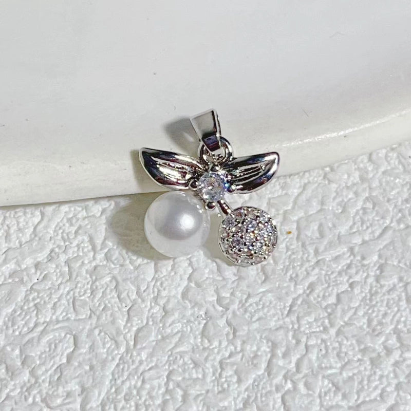 1 Piece Copper Cherry Pendant