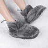 USB Heater Foot Shoes Winter Warm Snow Boots Electric Heated Shoes for Women Men
