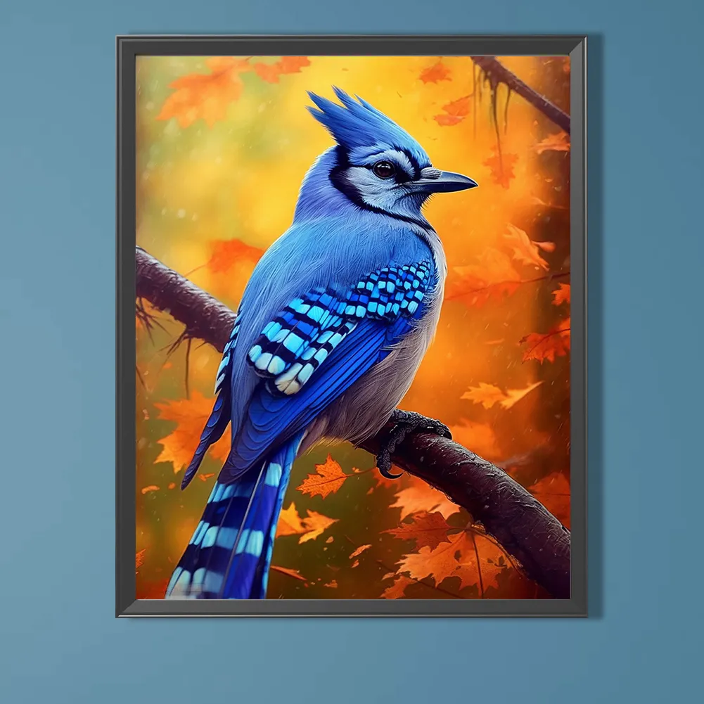 Full Round Diamond Painting 40*50cm - Bluebird