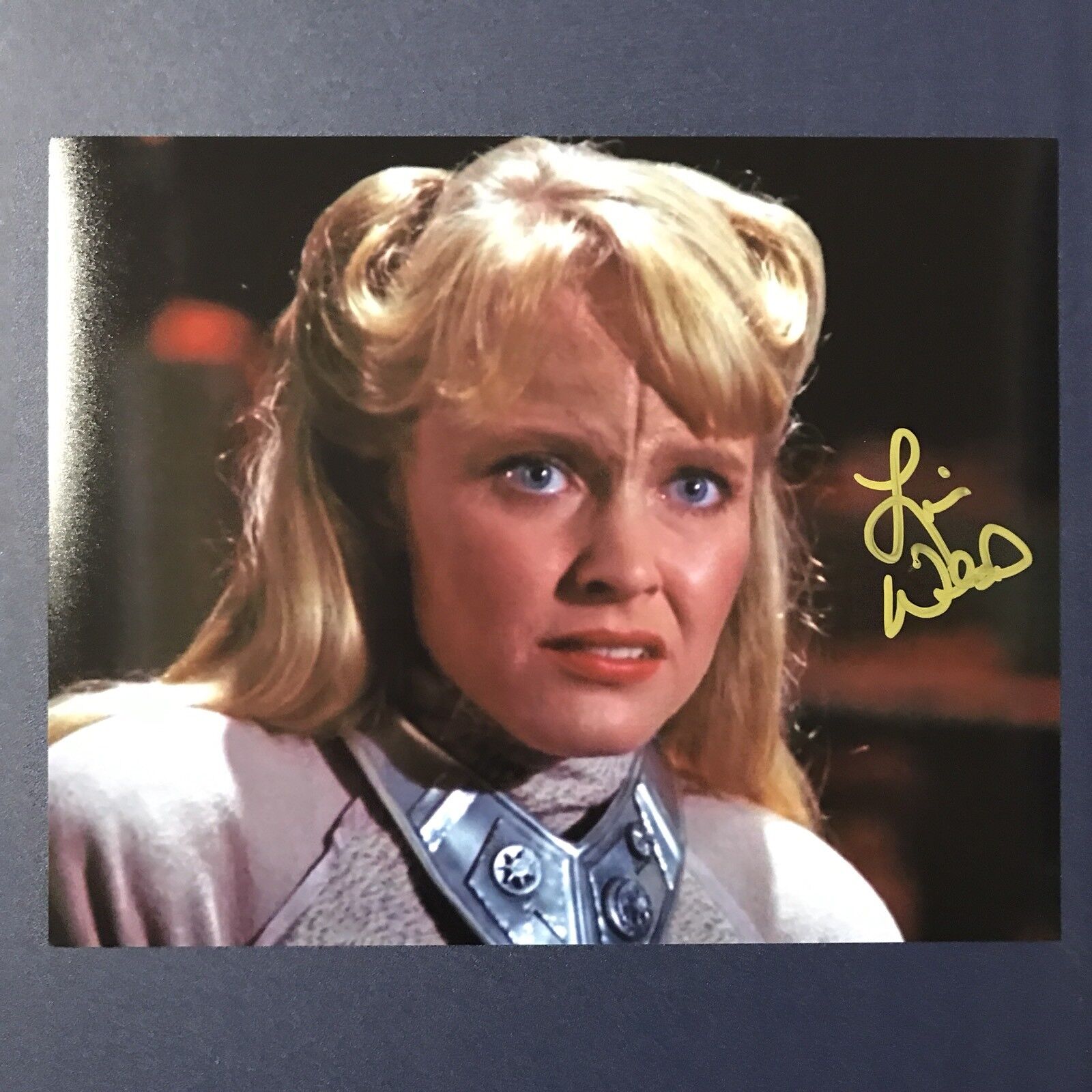 LISA WILCOX SIGNED 8x10 Photo Poster painting ACTRESS AUTOGRAPHED STAR TREK STAR VERY RARE COA