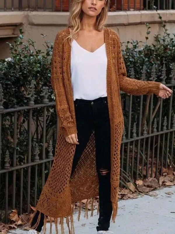 Fashion 2 Colors Sweater Cardigans Tops | EGEMISS