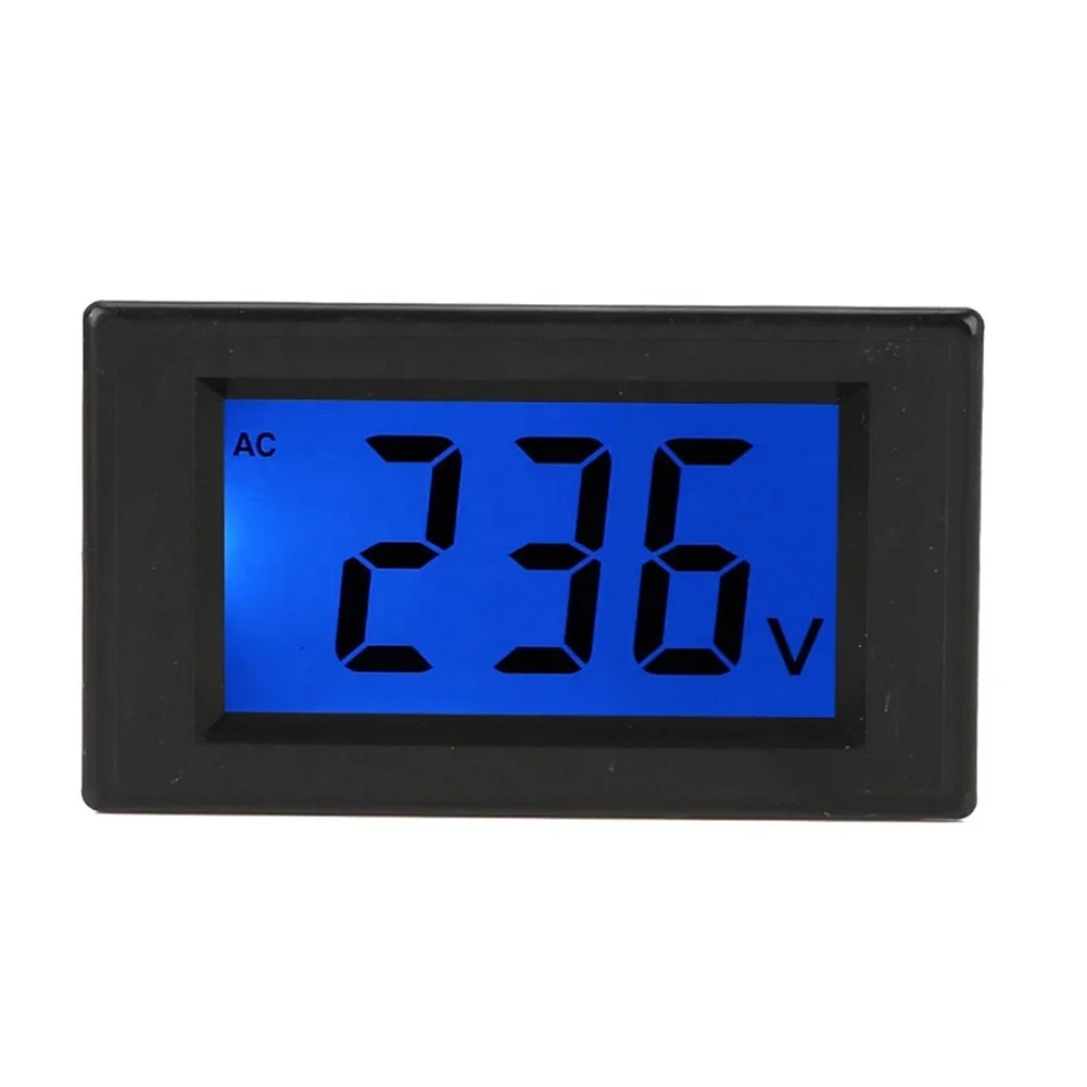 LCD LED Digital Voltmeter Voltage AC 80-500V Two Wire Direct AC Digital Panel Voltmeter Volt Meter