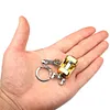 1pc Alloy Fishing Reel Drum Pendant Keychain Fishing Wheel Pendant Angler Gift