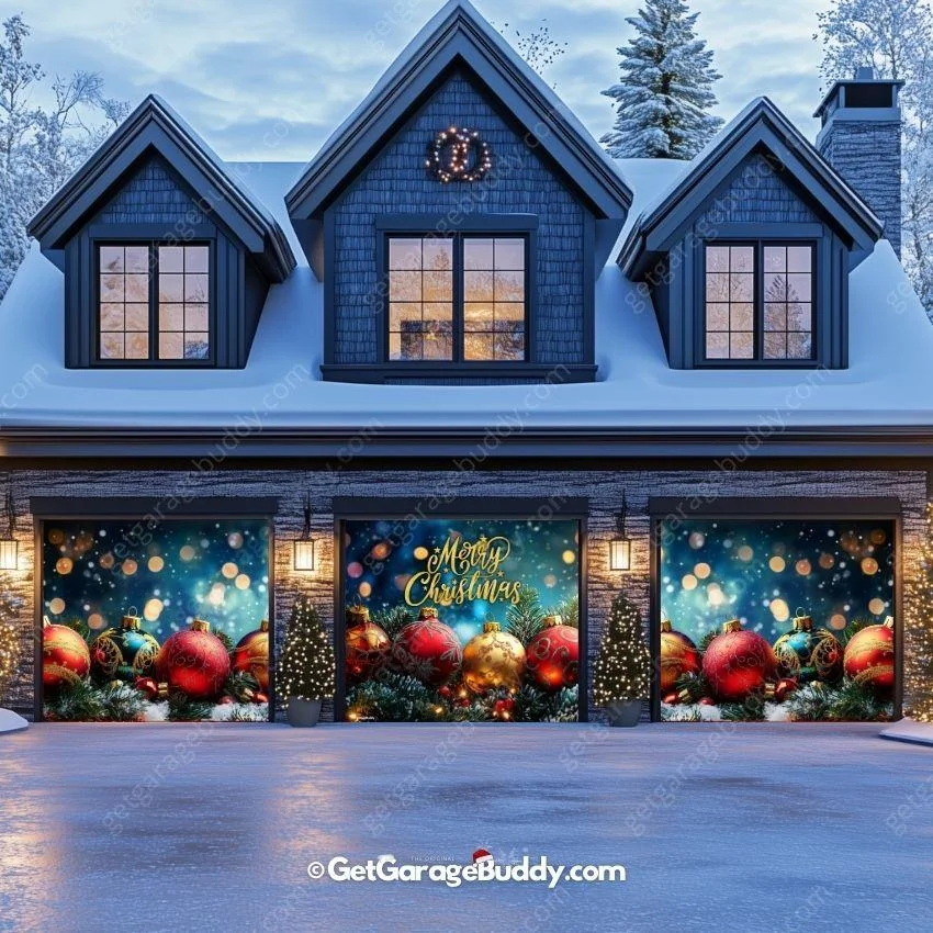 Merry Christmas | Christmas Garage Door Cover