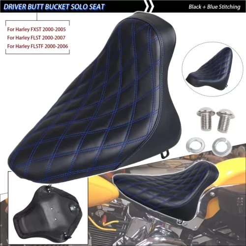 pornhint Pornhint Driver Butt Bucket Solo Seat For Harley Softail FXST Deluxe FLSTN Springer FXSTS New