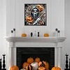 Diamond Painting - Partial Special Shaped Drill - Halloween Skeleton(Canvas|30*30cm)