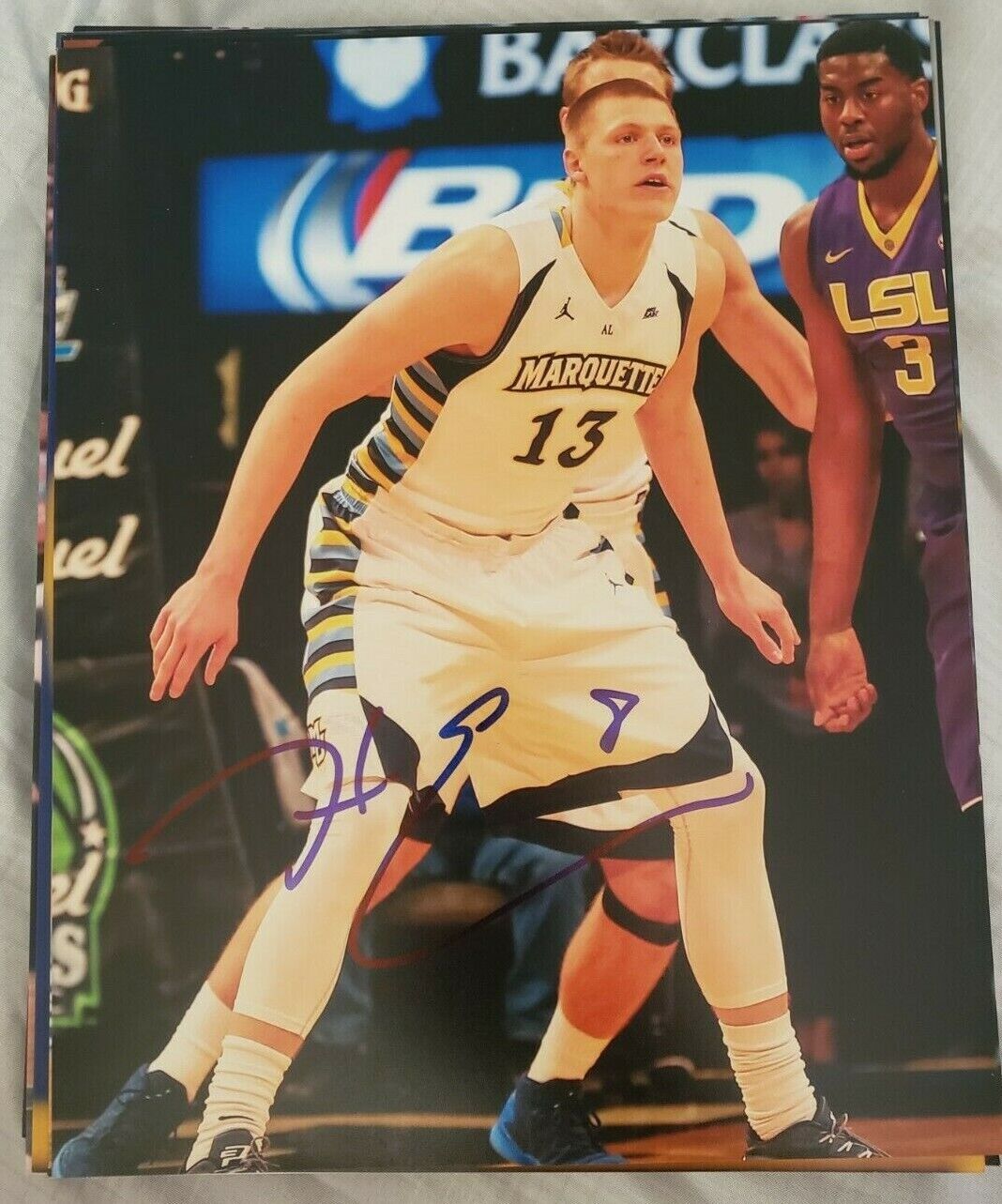 HENRY ELLENSON MARQUETTE GOLDEN EAGLES SIGNED AUTOGRAPHED 8X10 Photo Poster painting W/COA 3