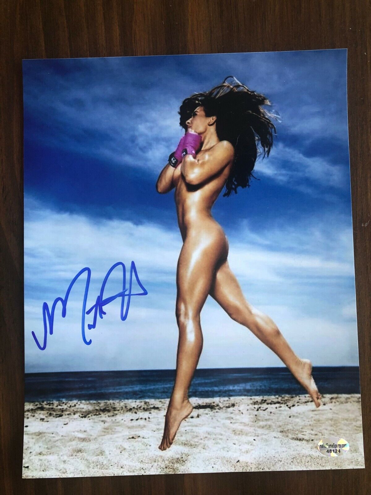 NEW Miesha Tate Signed Autographed 8x10 Photo Poster painting Naked on the Beach