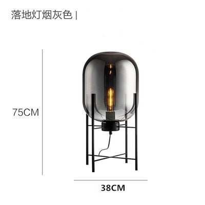 Modern Glass Cognac LED Table Lamp Office Decorative Iron Table Light Nordic Living Room Sofa Model Room Industrial Desk Lamp