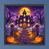 Halloween Haunted Mansion Full Square Halloween Diamond Painting DIY Kit Canvas