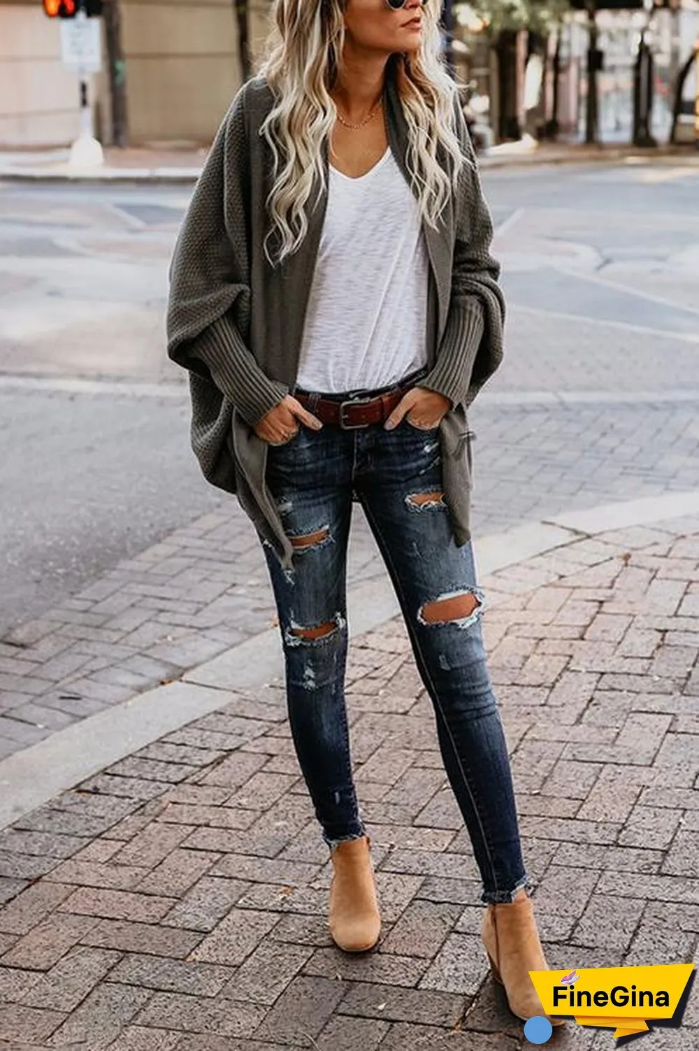 Commuter Bat Sleeve Cardigan